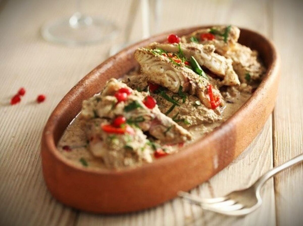 Рыба в соусе бажи